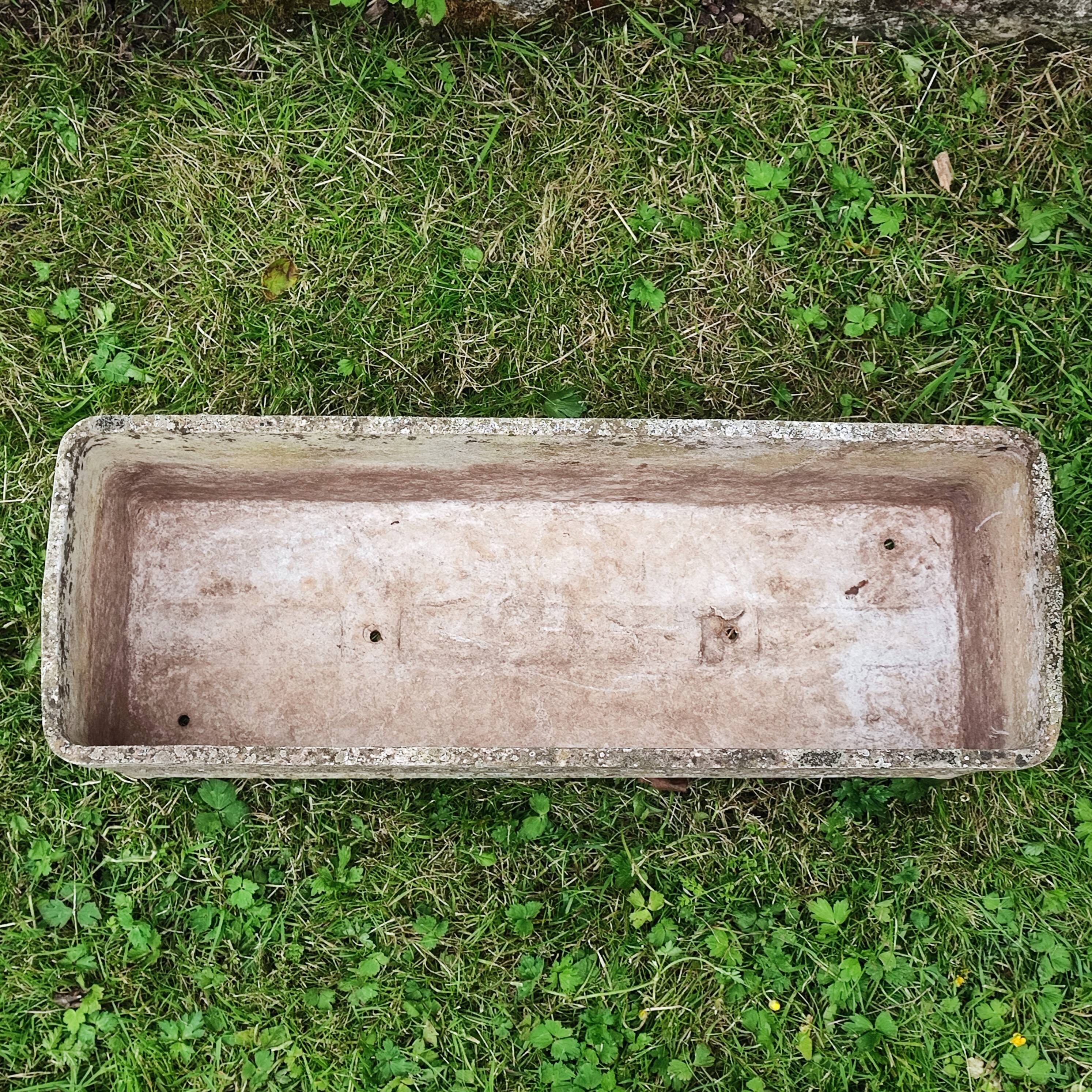 Vintage rectangular planter