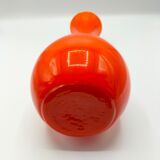 Orange glass vase 1970s