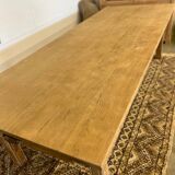 Large renovated solid oak farmhouse table