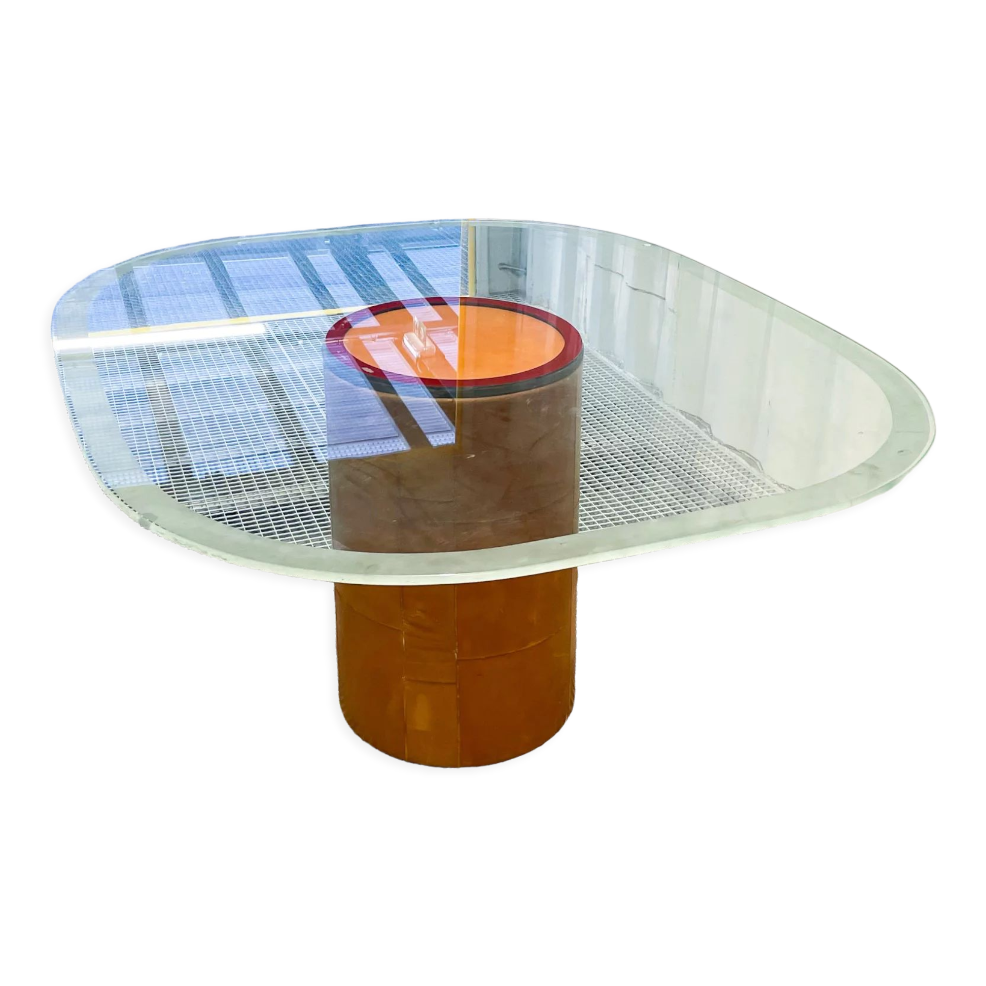 Tobia & Afra Scarpa - glass dining table "Tobia Alto"