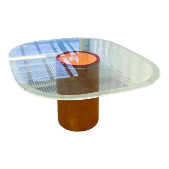 Tobia & Afra Scarpa - glass dining table "Tobia Alto"