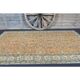 Vintage Turkish Oushak handmade wool cotton orange rug 161x267