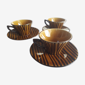 Domino model zebra coffee cups