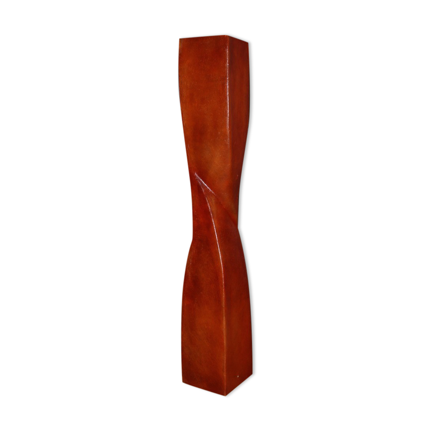 Orange fiberglass floor lamp design