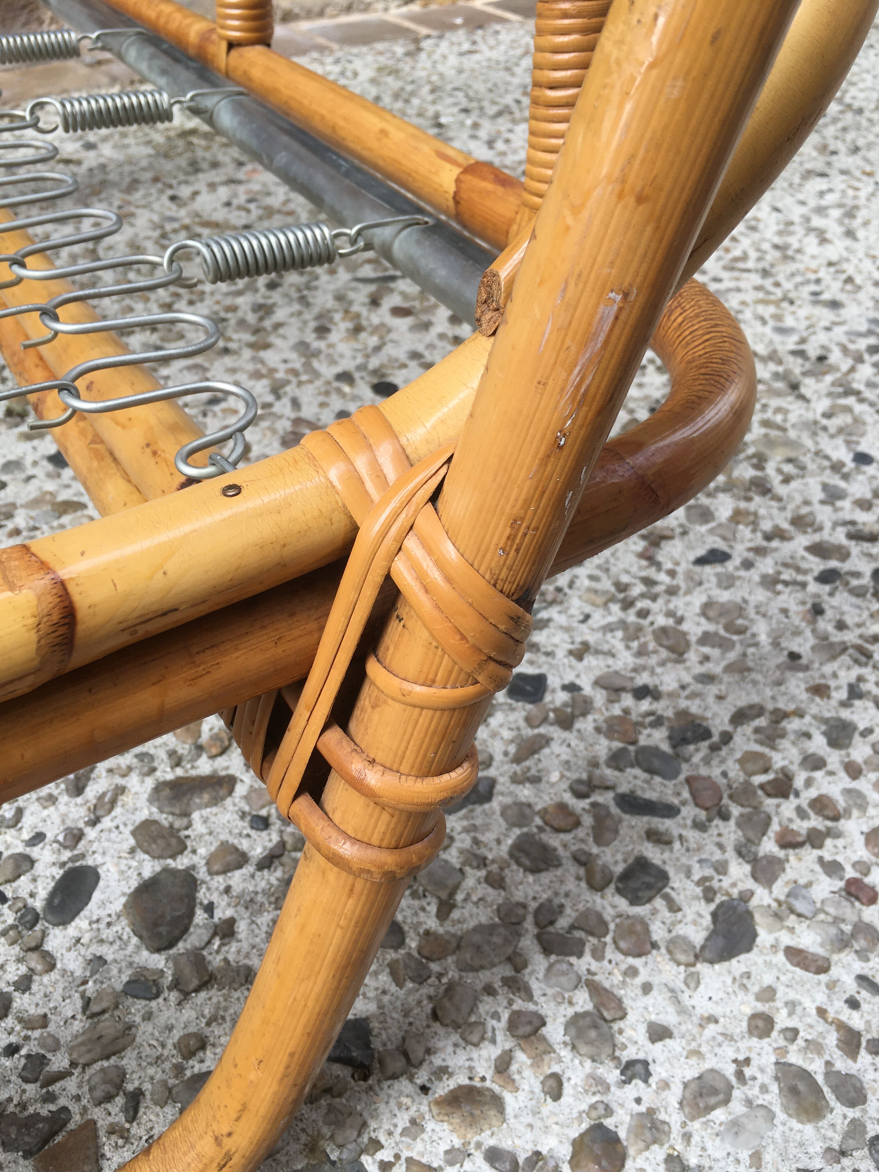 1-seat rattan basket bed