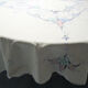 Nappe ronde brodée multicolore