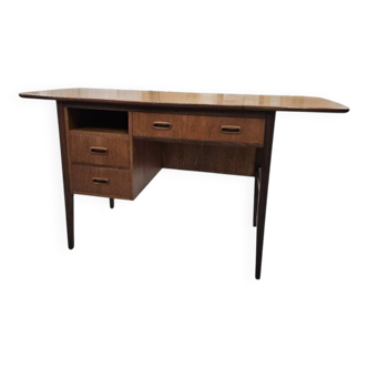 Bureau danois vintage en teck à rabat 1960