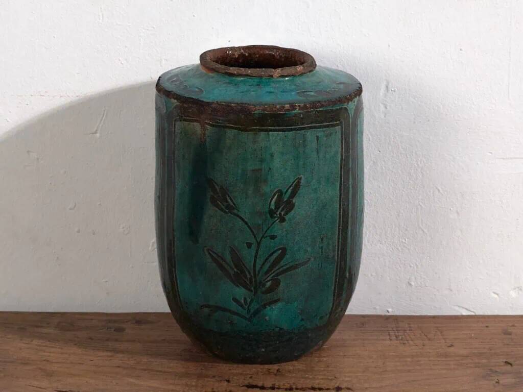 Ancient green jade vase (circa 1820) #31