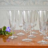 Set of 8 champagne flutes