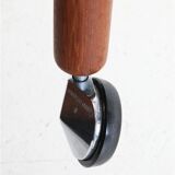 "AT-45" teak serving trolley by Hans Wegner for Andreas Tuck / Mid-century Danish modern design / 1960s