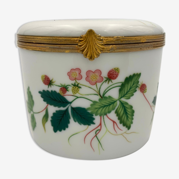 Vintage porcelain box, Raynaud, Limoges, France