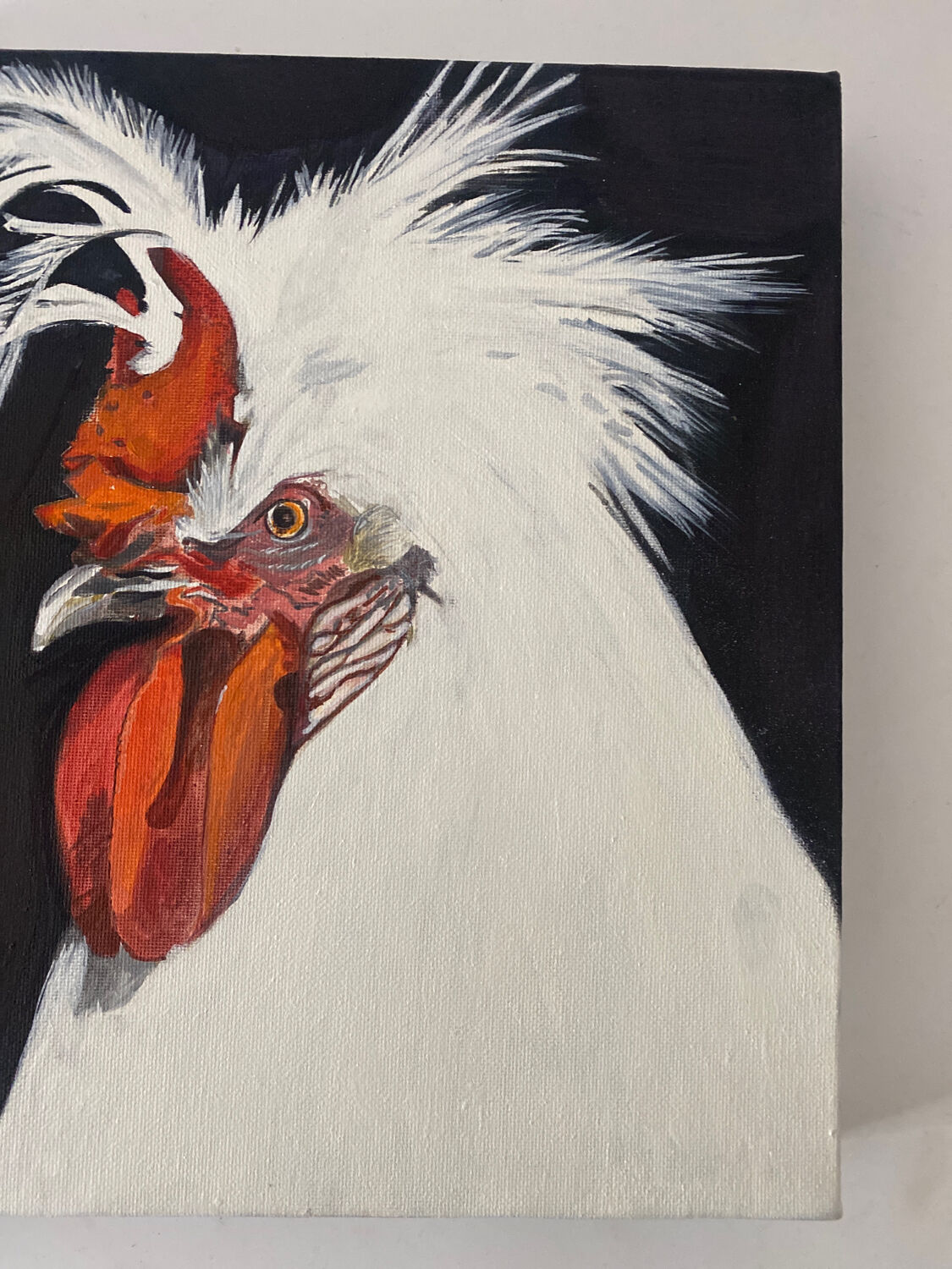 Coq - contemporary oil painting on canvas