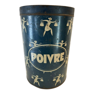 Boite ronde  Poivre Saveret