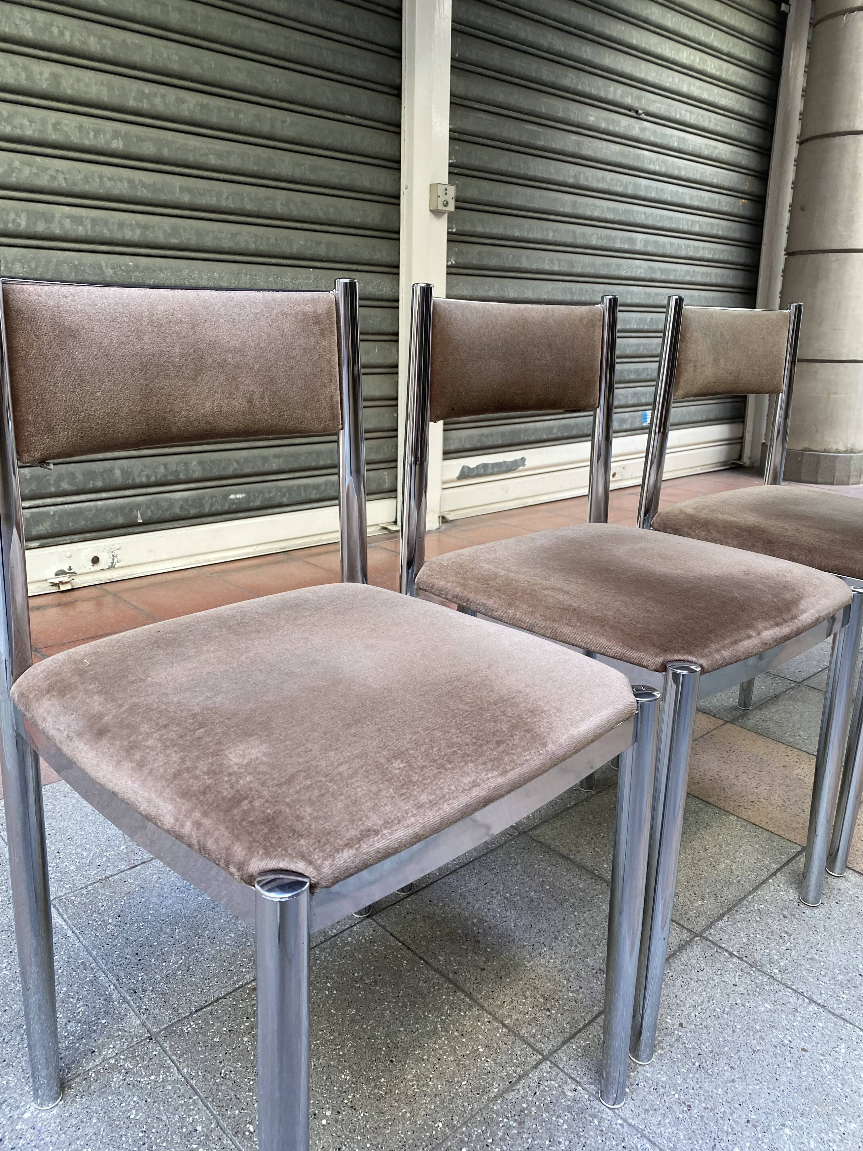 Set of 6 Nova Lux chairs 70s