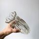 Antique vase in chiseled glass