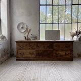 XXL walnut silk loom furniture from the 50s