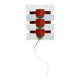 Anvia wall lamp Hoogervorst white orange 60s