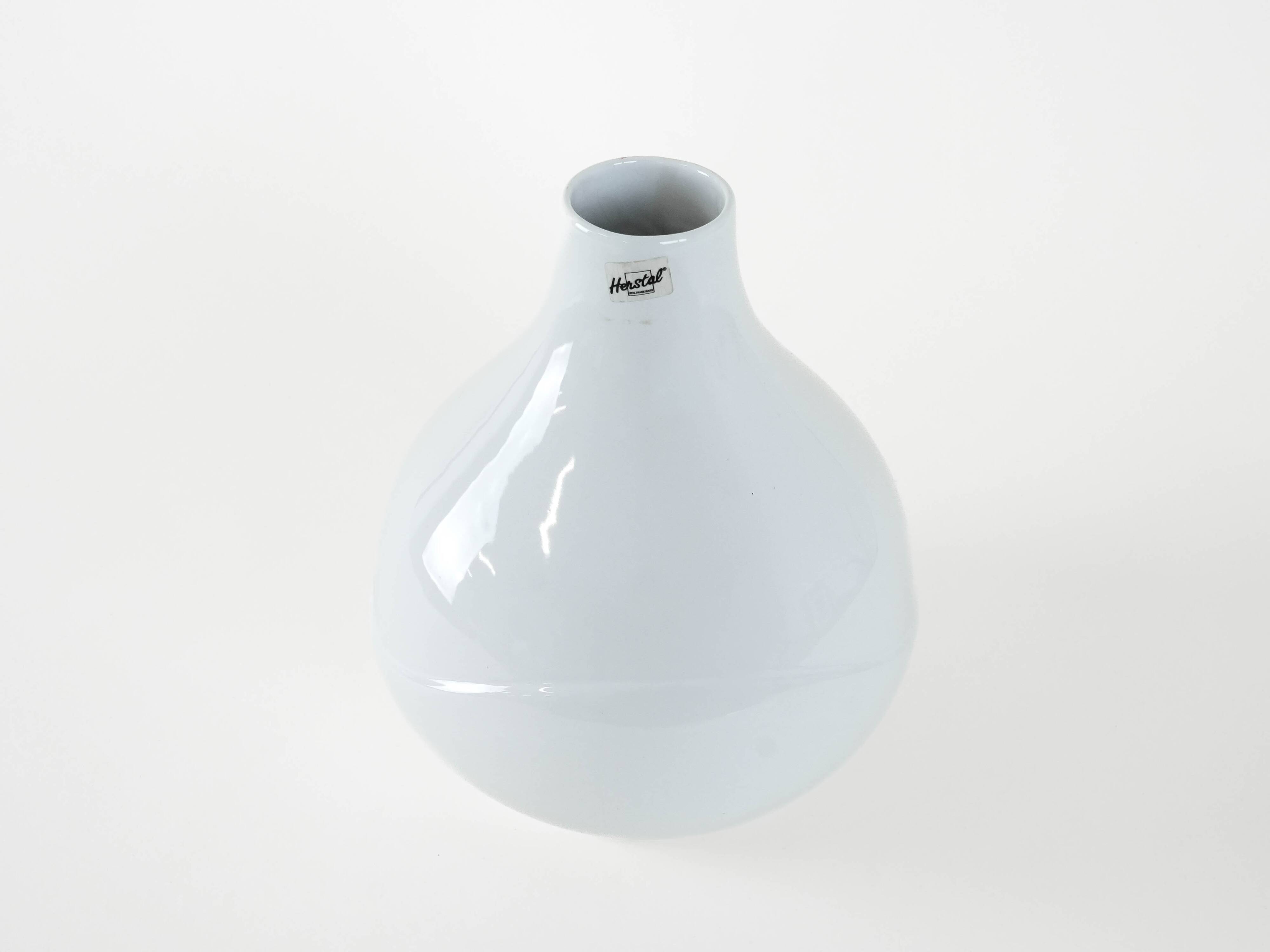 Ceramic vase, Danish design, 1980s, manufactured by Herstal