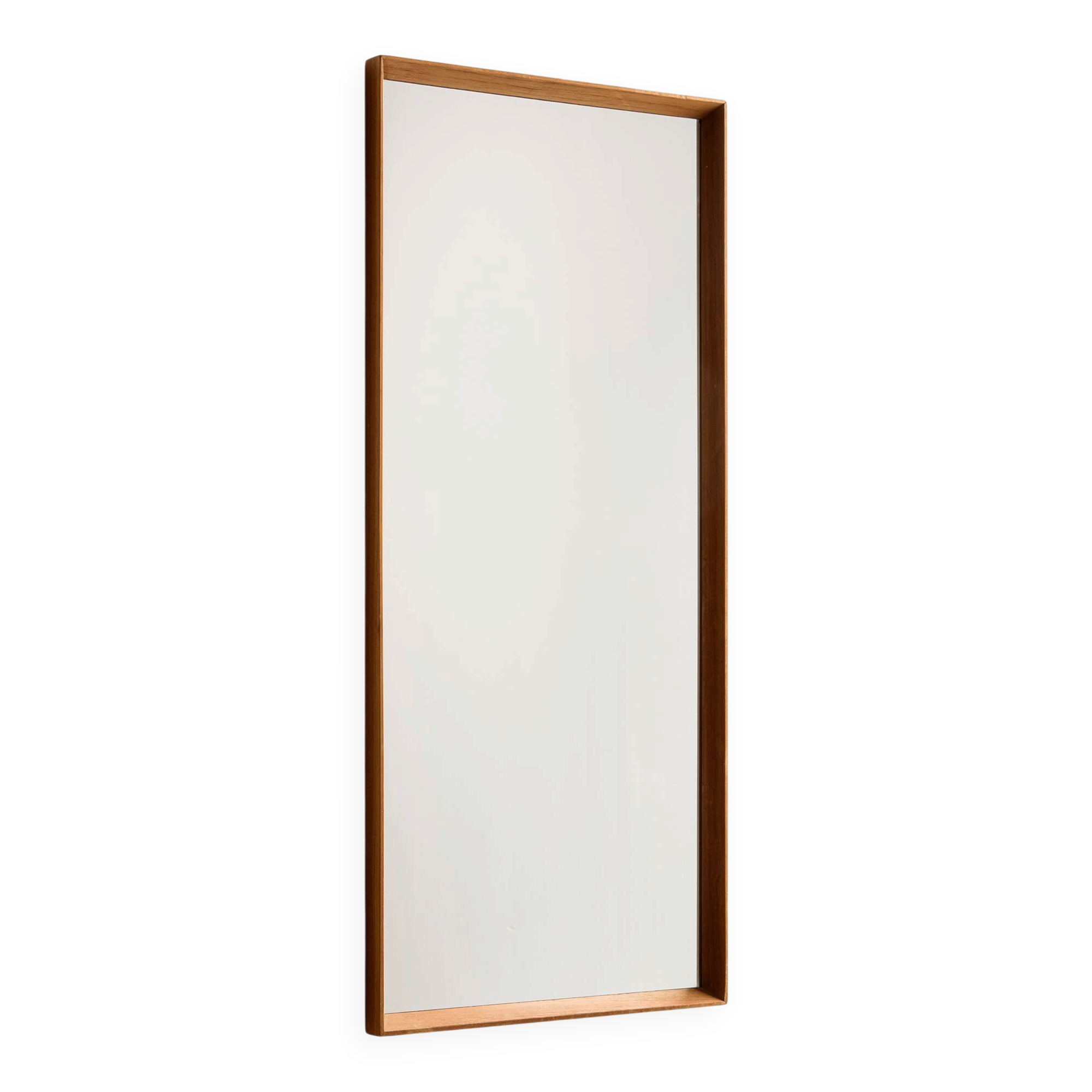 Framed mirror in teak