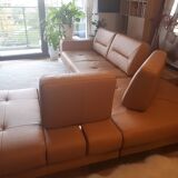 Altoni leather corner sofa