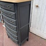 Louis XV style weekly planner, patinated black