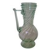 Signed spun glass vase