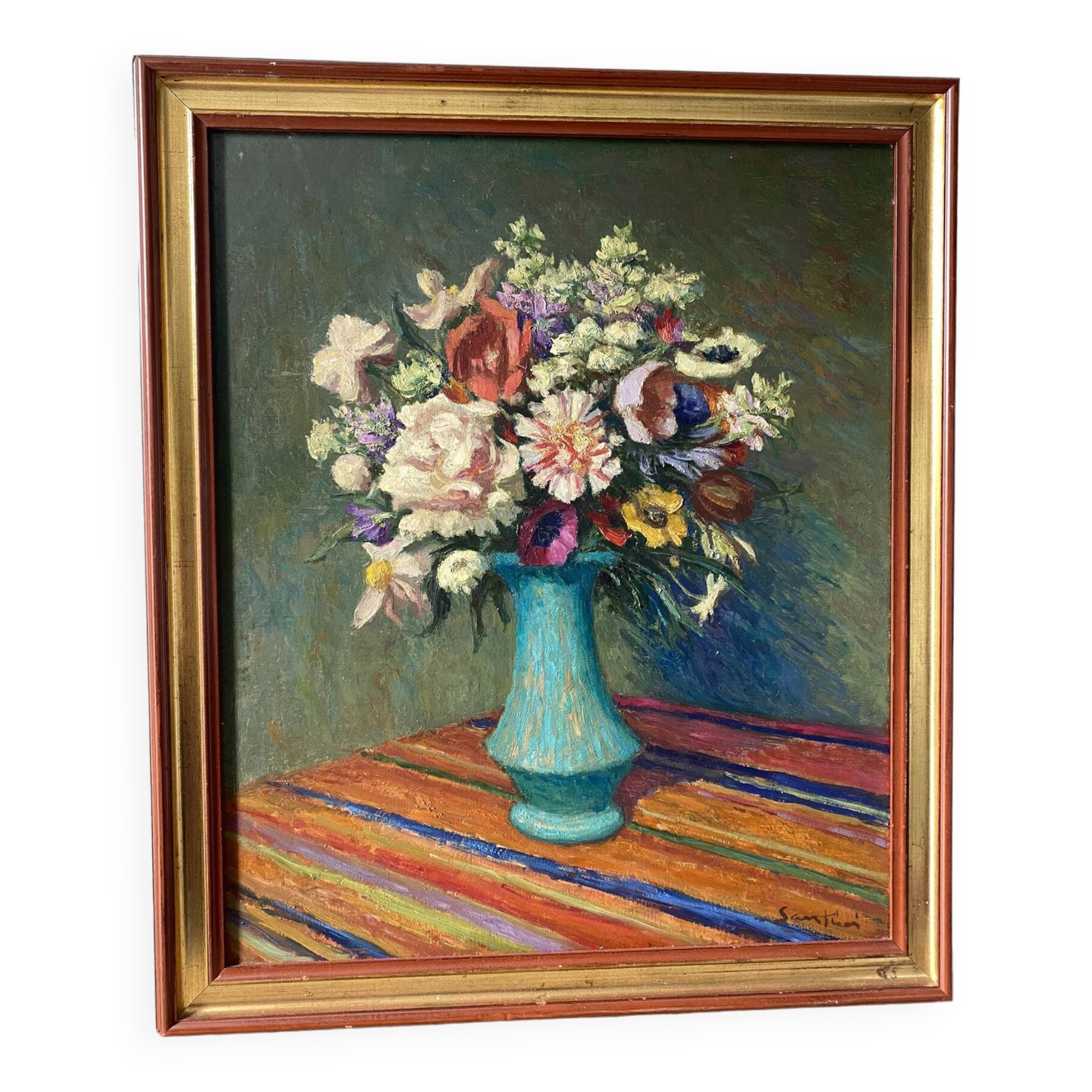Bouquet of flowers signed Santini