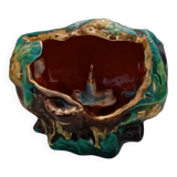 Old shell lamp "Monaco" in ceramic around the years 50/60.