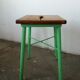 Tabouret bois et métal