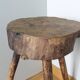 Brutalist tripod farm stool