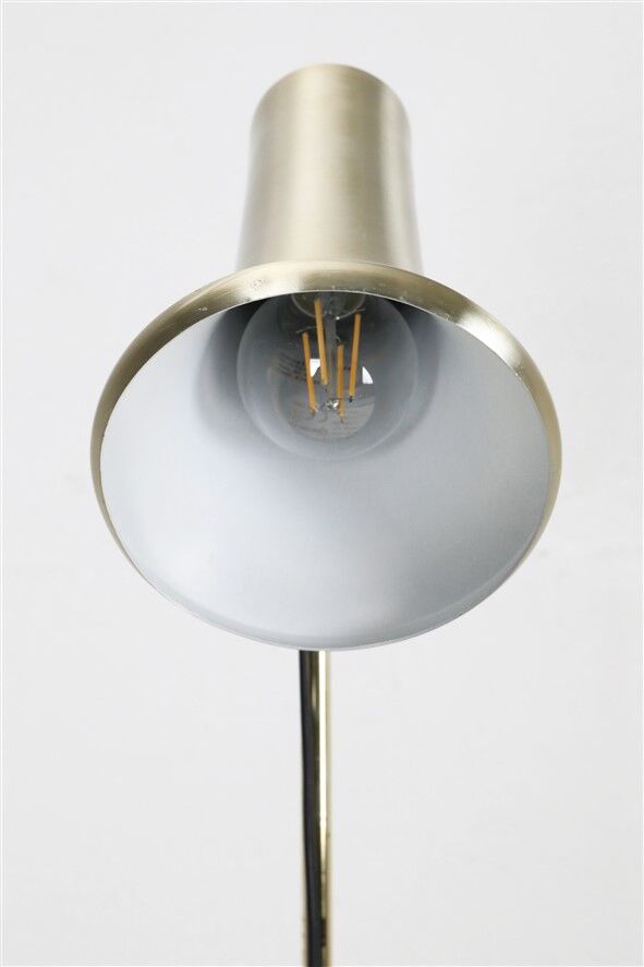 Mid-century Dansa lamp / reading / floor lamp / brass / gold / Danish modern design / 1970s