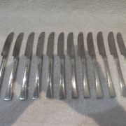 12 Christofle Concorde silver plated dessert knives, 19cm