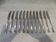 12 Christofle Concorde silver plated dessert knives, 19cm