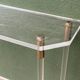 Console, altuglass, 1970s, in the style of Charles Hollis Jones.