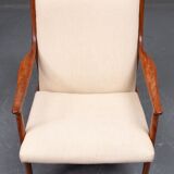 Danish furniture architect. armchair with a teak, rye and seat cushion structure