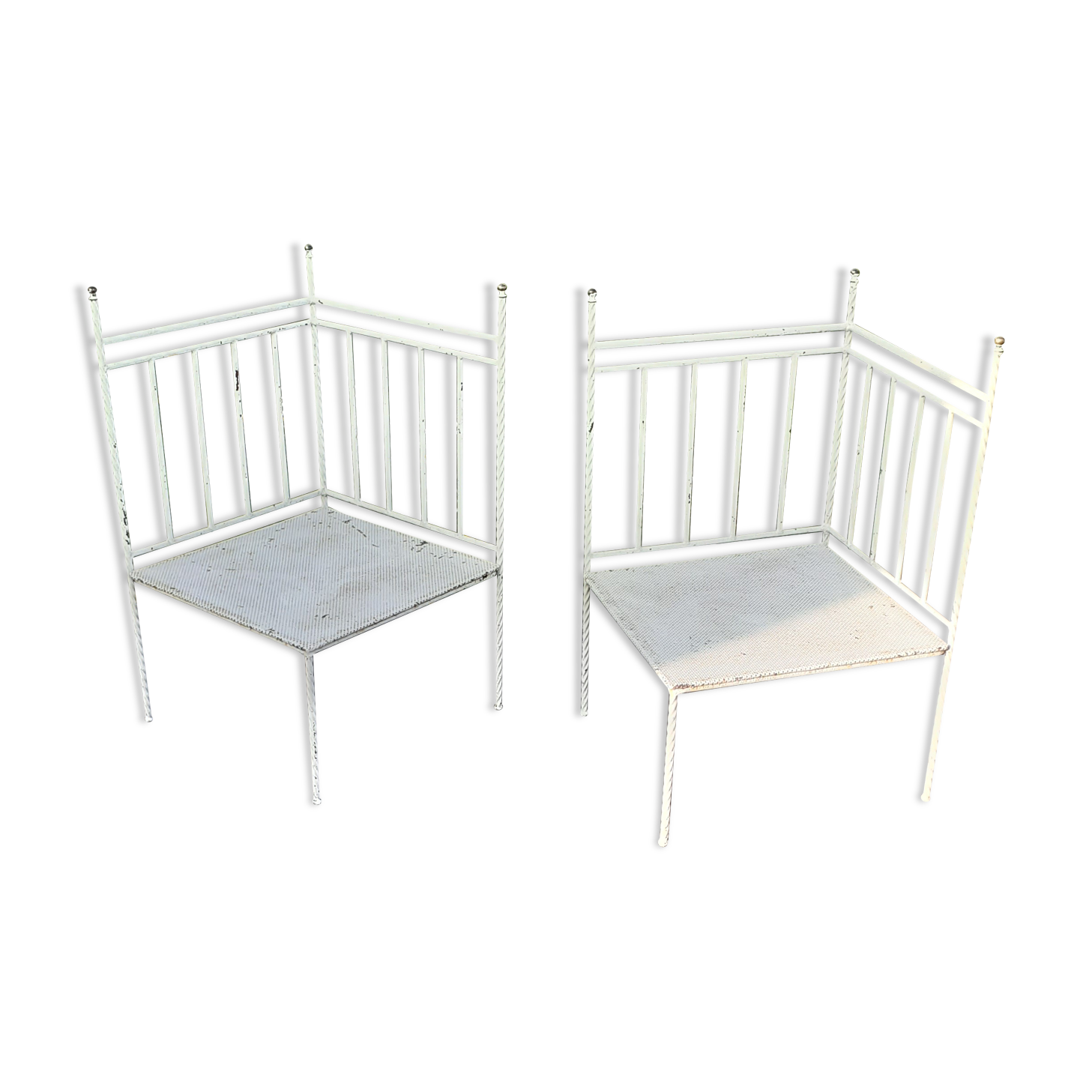 Iron garden chairs