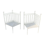 Chaises de jardin en fer