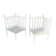 Iron garden chairs