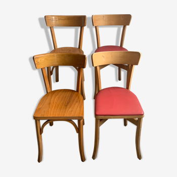 4 Baumann vintage bistro chairs
