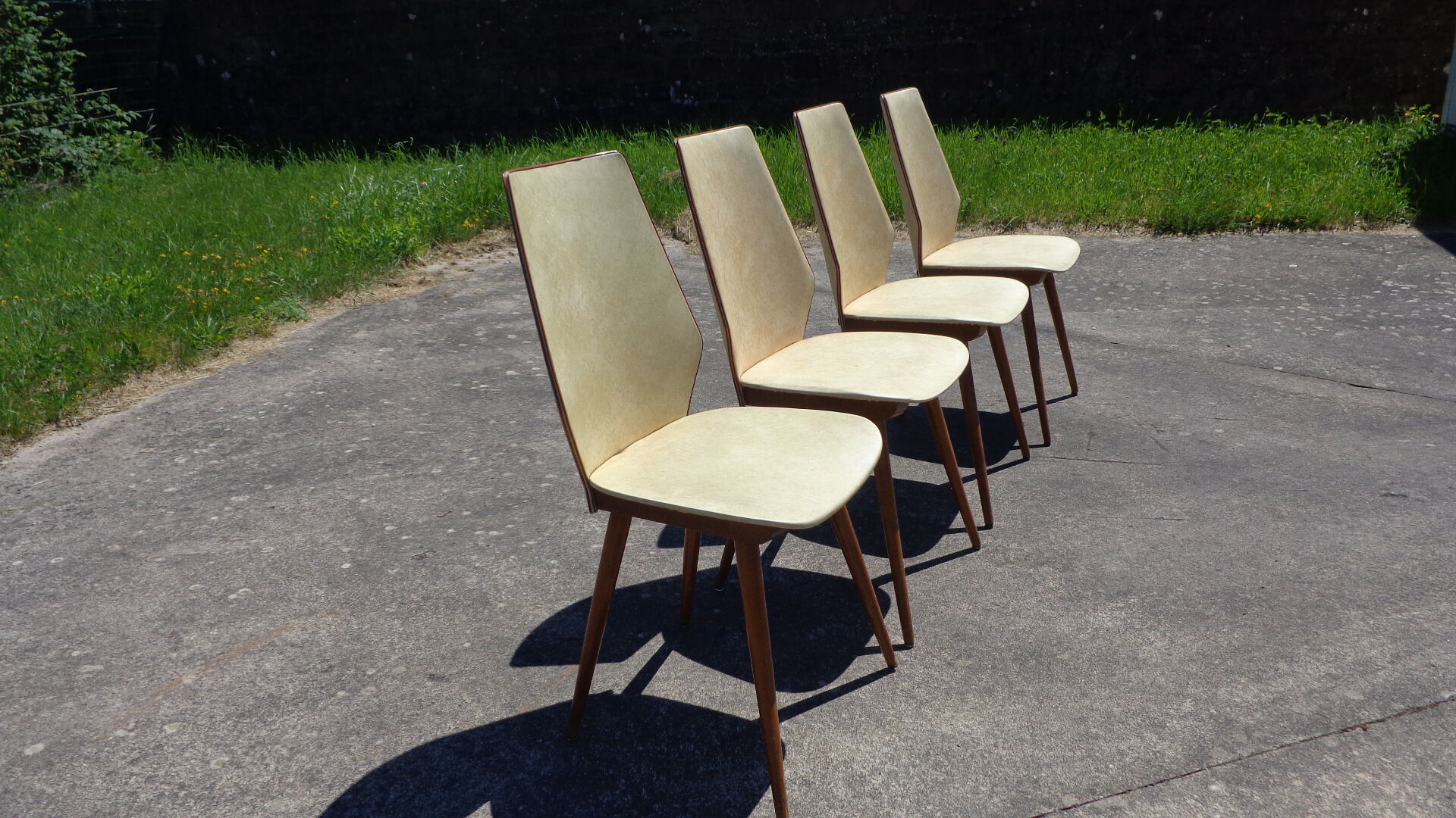 Set de 4 chaises Baumann simili-cuir