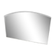 Beveled mirror 61x36cm