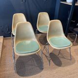 Set of 4 DSS chairs by Eames for Herman Miller, 1950s