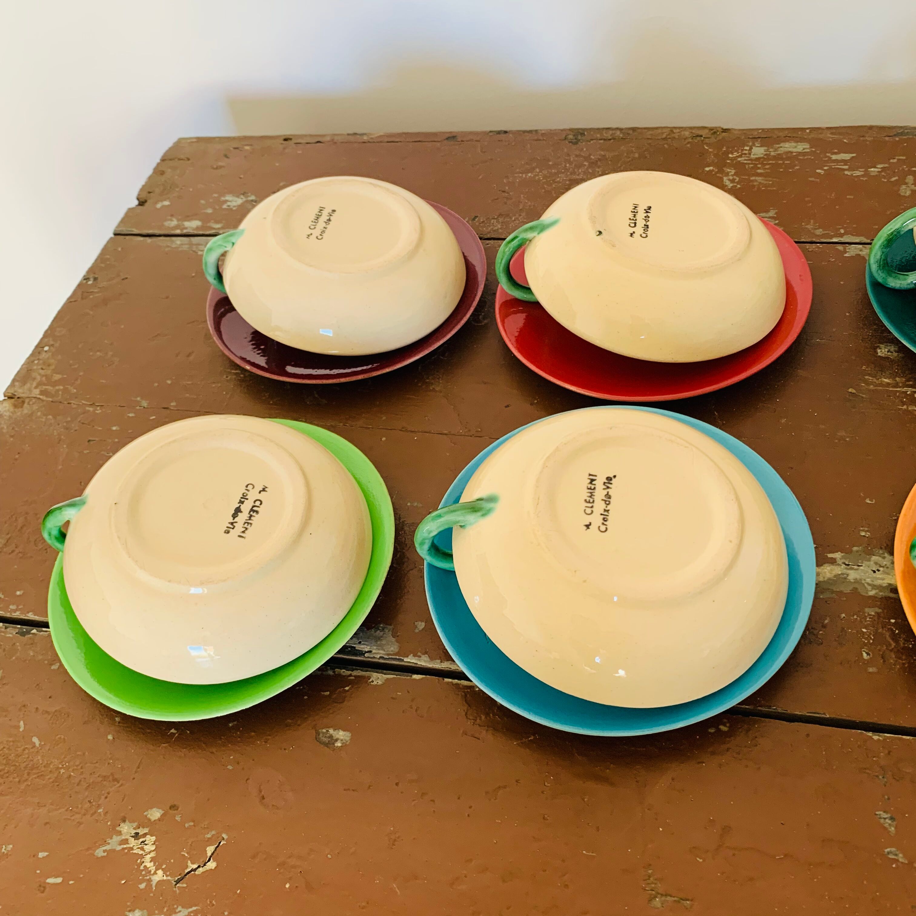 Vintage fruit service by Michel Clément