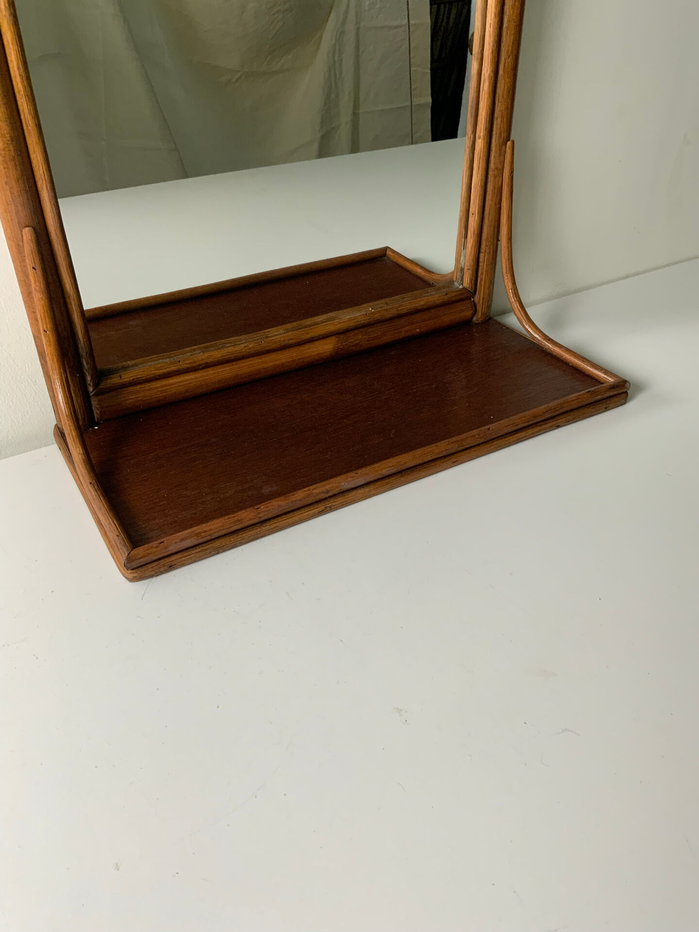 Miroir en rotin