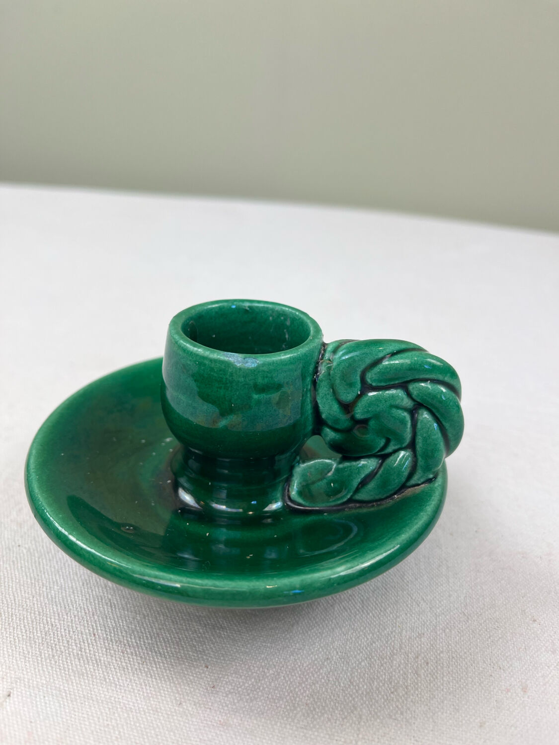 Vallauris earthenware candle holder