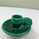 Vallauris earthenware candle holder