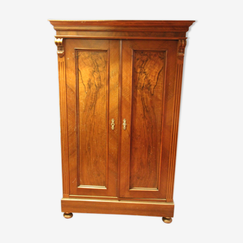 Solid wood cabinet and veneer. early twentieth century