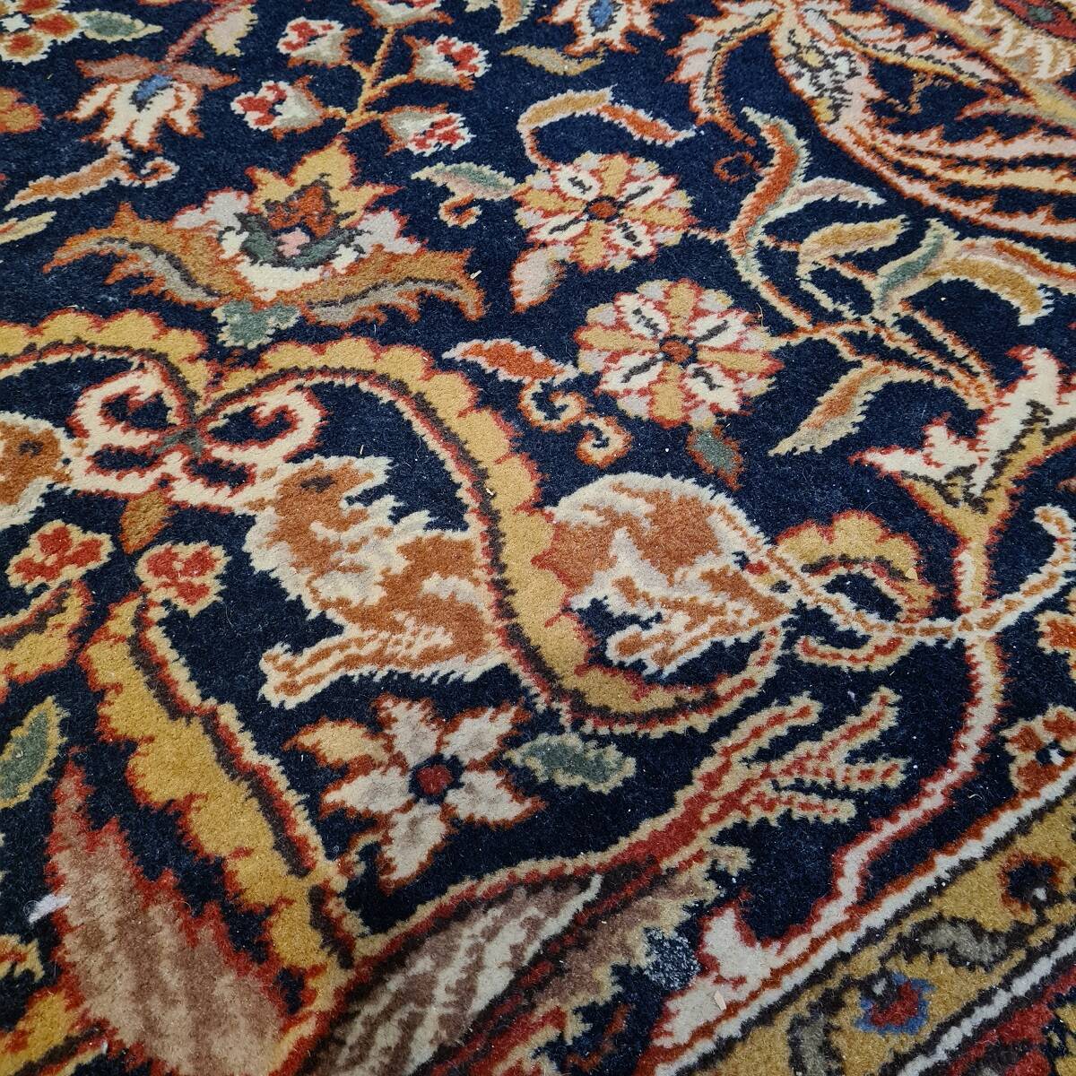 Indian Carpet With “Isfahan”/”Kechan” Design Mix From The 1980s