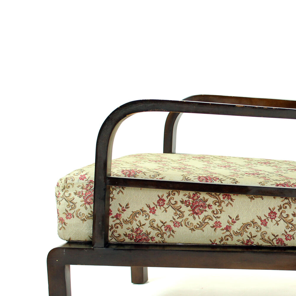Chaise de salon vintage en bois, Tchécoslovaquie Circa 1950