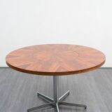 Table ronde vintage, palissandre